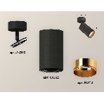 Светильник Ambrella Light XM6323004 SBK/PYG черный песок/золото желтое полированное MR16 GU5.3 (A2210, C6323, N6113), фото 1