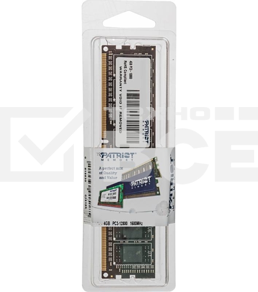 Оперативная память Patriot, DDR3, 4GB (1x4 GB), 1600 MHz, CL11