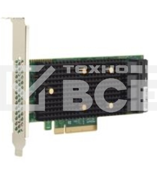 Адаптер HBA SAS 9400-16i SGL (05-50008-00), PCIe 3.1 x8 LP, Tri-Mode SAS/SATA/NVMe 12G HBA, 16port(2*int SFF8643), 3416 IOC