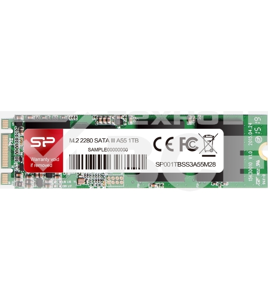Накопитель SSD Silicon Power A55, 512GB, M.2 2280, SATA III, R/W 560/530
