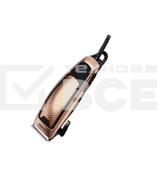 Машинка для стрижки Centek CT-2129 (чер/зол) срез 0...12мм, производительный мотор, шнур 1.8м