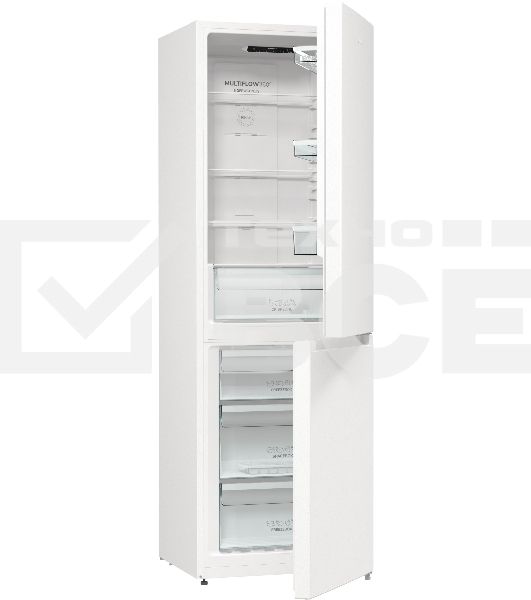 Холодильник Gorenje NRK6191EW4 белый двухкамерный 203/99л морозилка снизу