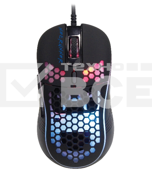 Мышь проводная Oklick/Оклик 713G NETRUNNER черный оптическая (3200dpi) USB (6but)