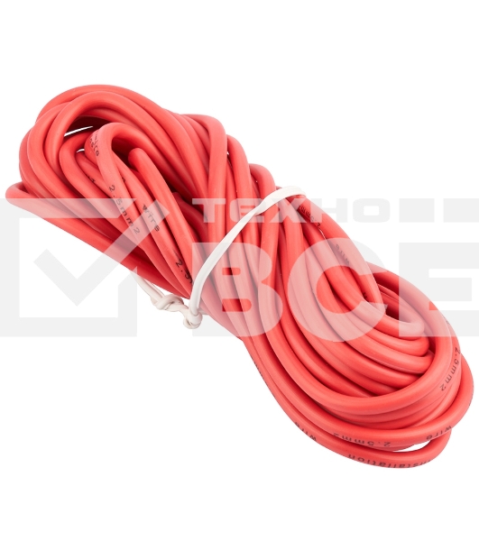 Провод автомобильный ПГВА/ПВАМ Rexant 1х2,50 мм красный, мини-бухта 5 метров