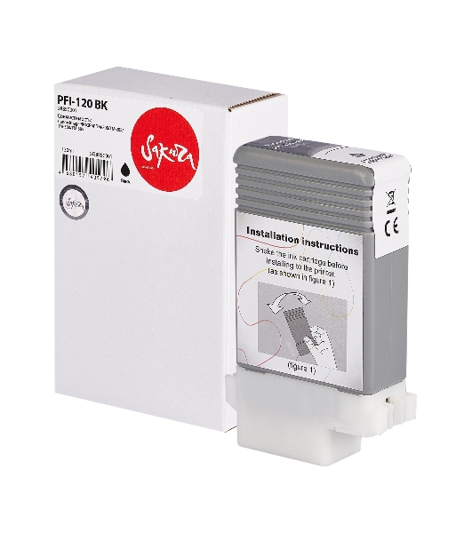 Картридж струйный Sakura 2885C001 (PFI-120 BK) для Canon, черный, 130 мл.