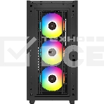 Компьютерный корпус Deepcool CK560 без БП, боковое окно (закаленное стекло), 3xARGB LED 120мм вентилятора спереди и 1x140мм вентилятор сзади, черный, ATX, фото14
