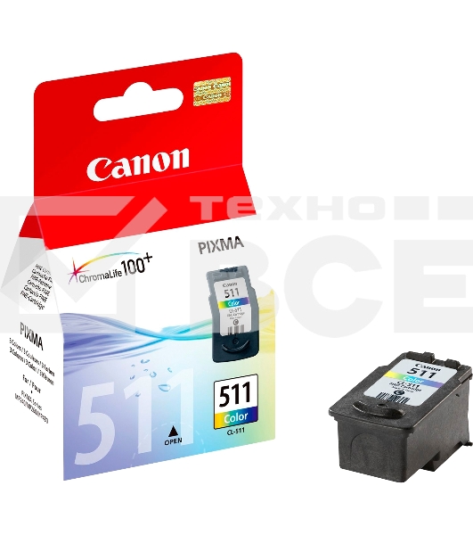 Картридж Canon CL-511 IJ CART EMB многоцветный (244 стр.) для Canon PIXMA MP240/MP250/MP260/MP270/MP272/MP280/MP480/MP490/MP492/MP495/MX320/MX330/MX340/MX350/iP2700/iP2702
