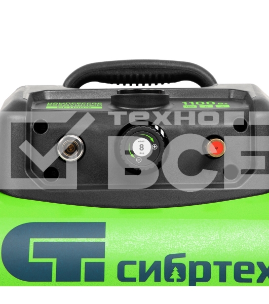 Компрессор воздушный безмаслянный BL 1100/6 1100Вт, ресивер 6 литров, 180 л/мин Сибртех