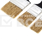 Набор кистей Сибртех флейцевых 3шт. (25 мм, 35 мм, 50мм), натуральная щетина, пластиковая ручка, фото2