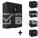 Комплект ИБП EX296003RUS + батарея 40Aч EX282976RUS 4шт (инвертор, синус, для котла, настенный) ExeGate FineSine SX-3000.LCD.AVR.2SH.T <3000VA/2100W, чистая синусоида, цветной LCD-дисплей, AVR, 2*Schuko+клеммы, линейно-интерактивный, крепление настенное, , фото10