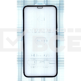Защитное стекло 5D для Apple iPhone X черный