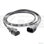 Шнур Power Cube ПВС-АП 3*0,75 C13C14-250-10-1,8, черный, 1,8 м, C13-C14, 3x0.75, 10А,, фото 1