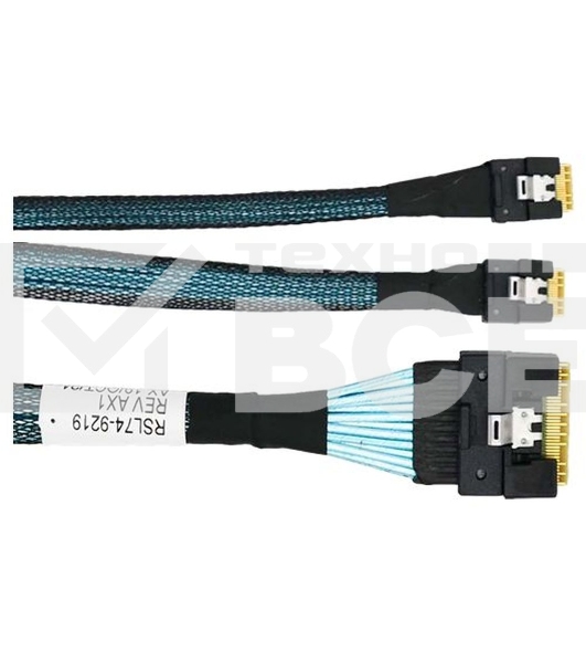 Кабель/ SFF-8654 8i/SFF-8654 4i*2-0.8M