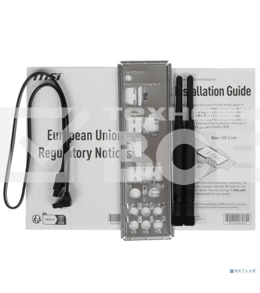 Материнская плата MSI PRO B650-S WIFI, AM5, AMD B650, 4xDDR5, 4xSATA, 2xM.2, 1xPCI-E 4.0 x16, 1xPCI-E 4.0 x4, 1xHDMI, 1xDP, 1x2.5Gb LAN, 3xUSB 3.2 Gen 1, 3xUSB 3.2 Gen 2, 6x3.5 мм, 7.1, Standard-ATX