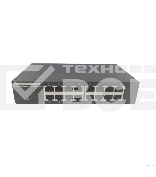 Коммутатор неуправляемый NEOMAX NMS-116P-100-S, 16 портов 100 Mbps, металл desktop