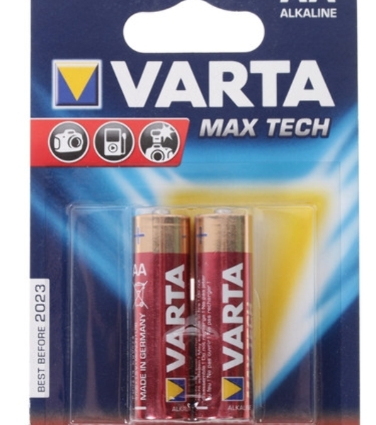 Батарейки VARTA MAX TECH AA бл 2 04706101412