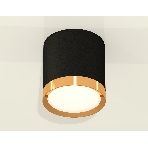 Светильник Ambrella Light XS8142004 SBK/PYG черный песок/золото желтое полированное GX53 (C8142, N8124), фото3