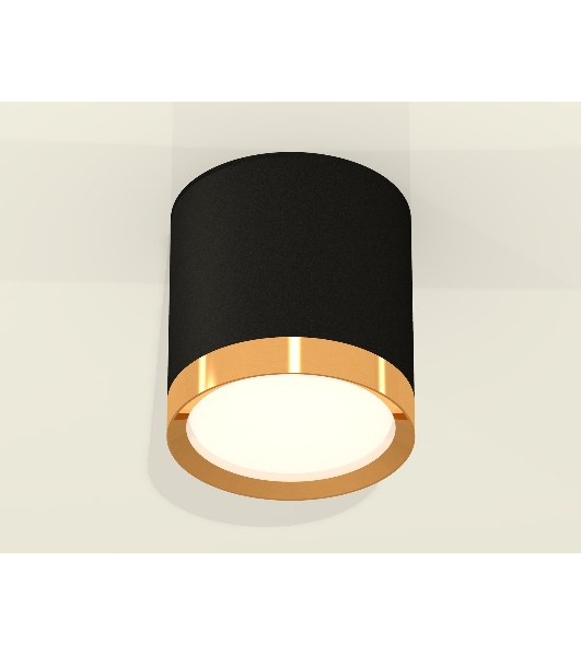 Светильник Ambrella Light XS8142004 SBK/PYG черный песок/золото желтое полированное GX53 (C8142, N8124)