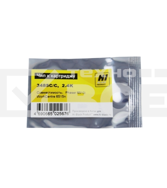 Чип Hi-Black к картриджу Xerox Phaser 6510/WC 6515 (06R03485), C, 2,4K
