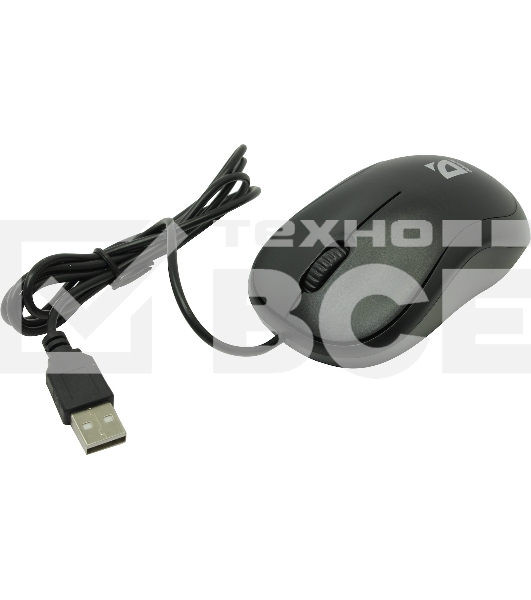 Мышь проводная Defender Patch MS-759 черный, 1000 dpi, USB, кнопки - 3