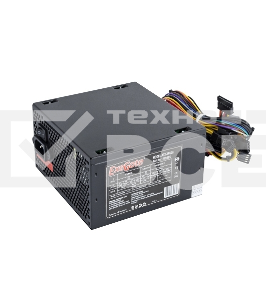 Блок питания ExeGate XP600 (EX219465RUS-PC), 600Вт, 120мм, черный