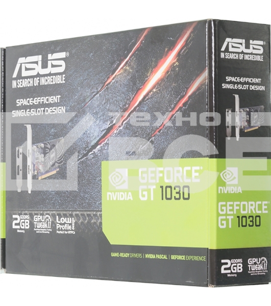 Видеокарта AsusGT1030-2G-BRK nVidia GeForce GT 1030 2048Mb 64bit GDDR5 1228/6008/HDMIx1/DPx1/HDCP PCI-Elow profile Ret