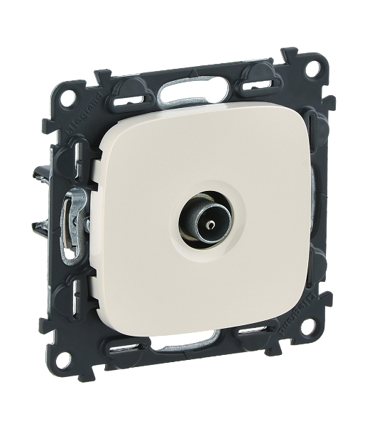 Механизм розетки TV Valena Allure с топологией 'звезда' 0-2400МГц с лицевой панелью сл. кость Leg 753851