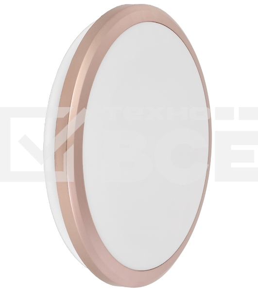 Светильник IEK LED ДПБ 3201 12Вт IP54 4000K круг розовое золото