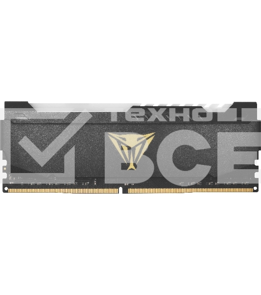 Оперативная память Patriot Viper Steel, DDR4, 32GB (1x32GB), 3200MHz, CL18, с радиатором, RGB, черный