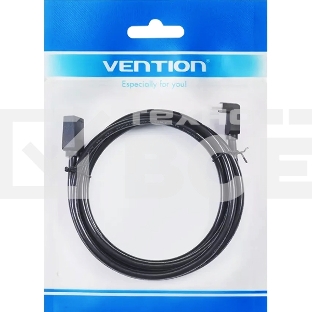 Кабель Vention HDMI High speed v2.0 with Ethernet 19M/19M угол 270 - 2м