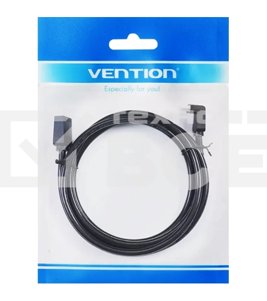 Кабель Vention HDMI High speed v2.0 with Ethernet 19M/19M угол 270 - 2м