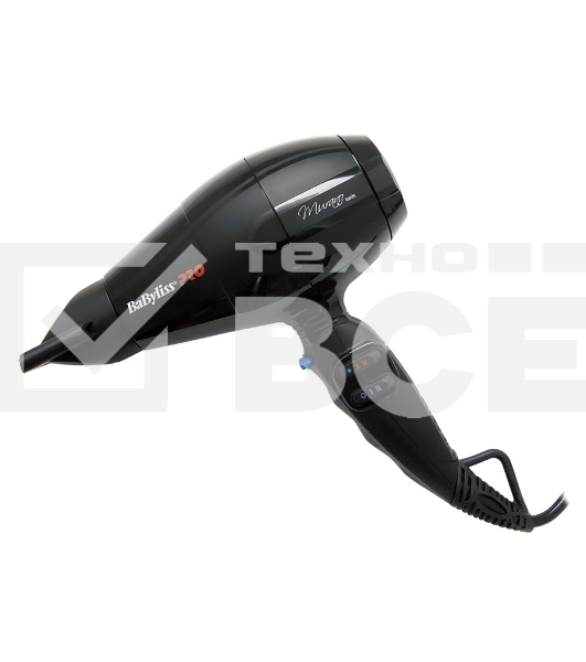 Фен Babyliss Pro MURANO Ionic compact 2000Вт черный