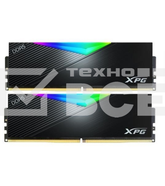 Оперативная память XPG Lancer, DDR5, 64GB (2x32GB), 6400MHz, CL32, с радиаторами, RGB, белый