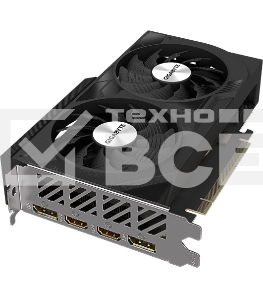 Видеокарта Gigabyte NVIDIA GeForce RTX 4060 8Gb 128bit GDDR6 2475/17000 HDMIx2 DPx2 HDCP Ret GV-N4060WF2OC-8GD