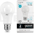 Светодиодная лампа GAUSS 23222 LED Elementary A60 12W E27 1150lm 4100K 1/10/50 0, фото2