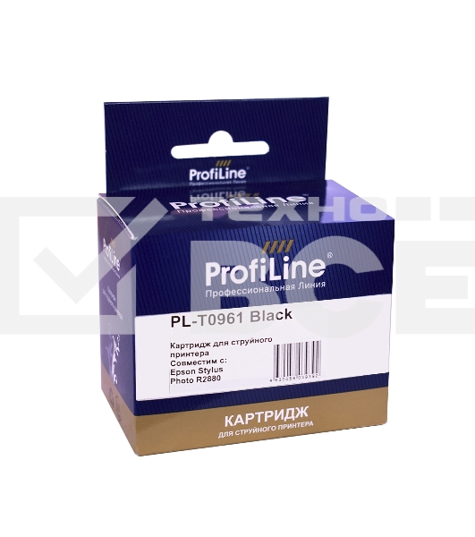 Струйный картридж PL-T0961 для принтеров Epson Stylus Photo R2880 с чернилами Black 11,4 мл ProfiLine