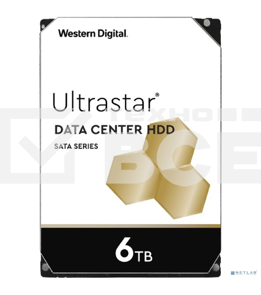 Жесткий диск Western Digital 6Tb 7200rpm HGST SATA-III 0B36039 HUS726T6TALE6L4 Ultrastar 7K6 256Mb 3.5
