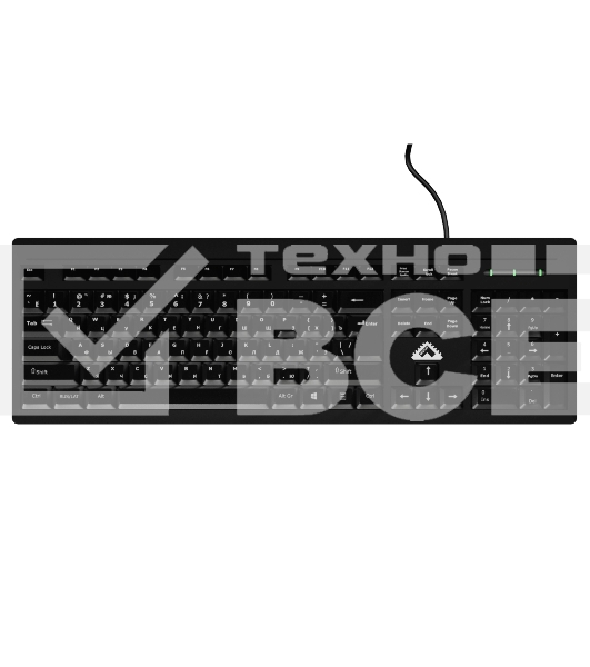Клавиатура БЕШТАУ КЛ104РУ (SG) (104 клавиши, USB, 1,8 м, цвет русской/латинской раскладки Белый/Белый, лазерная гравировка, черная / МИНПРОМТОРГ (МПТ))