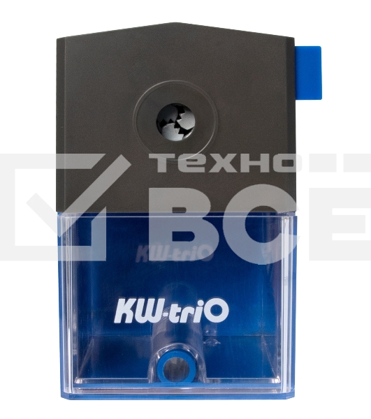 Точилка для карандашей механическая Kw-Trio 305Ablu 1 отверстие 8мм пластик синий