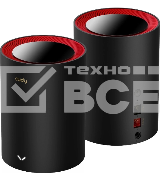 Бесшовный Mesh роутер Cudy M3000(2-PACK) AX3000 10/100/1000/2500BASE-T, белый (упак.:2шт)