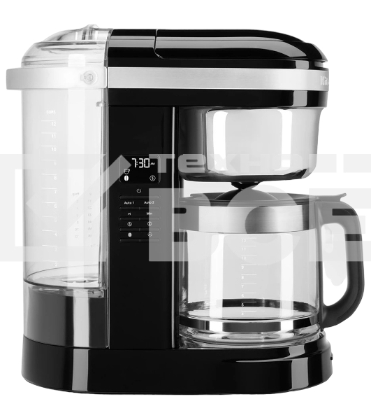 Кофеварка капельная KitchenAid 5KCM1209EOB черный, исп. кофе - молотый, 1,7 л, 1100 Вт