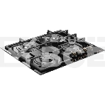 Варочная поверхность MONSHER MGG 67 RN Bronze, Classic, газ, 60 см, газ-контроль, автоматический электроподжиг, чугунные решетки, форсунки под сжиженый газ, поворотные переключатели, цвет черный/бронзовый, фото3