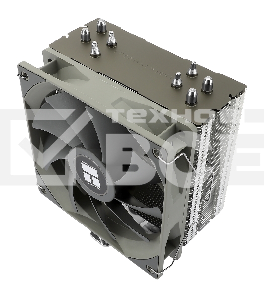 Кулер для процессора Thermalright Assassin Spirit 120 V2 серебристый/черный/серый (4-pin PWM, 154mm, Al/Cu, 4x6mm, 1x120mm, 66.17CFM, 25.6dBA, 1500RPM, S: 1851/1700/1200/115X, AM5/AM4)