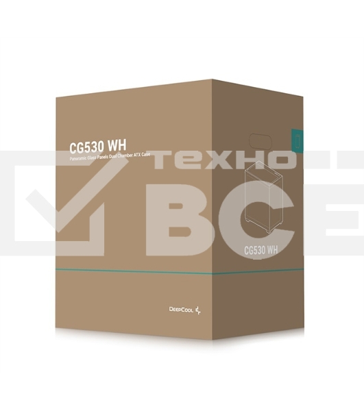 Компьютерный корпус Deepcool CG530 WH белый без БП ATX 2x120мм 2x140мм 2xUSB2.0 1xUSB3.0 audio bott PSU