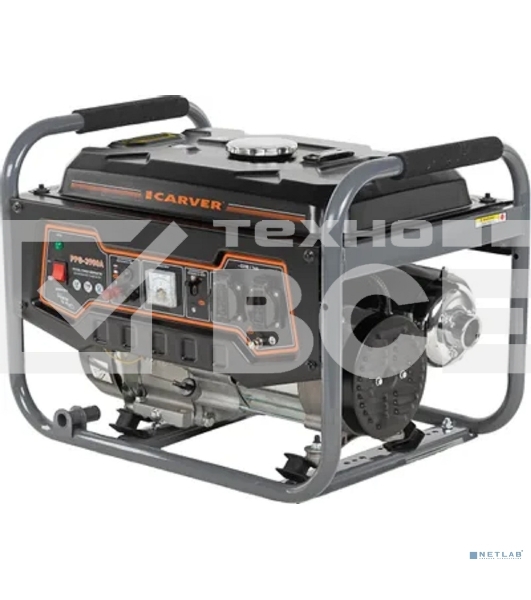 Электрогенератор бензиновый Carver PPG-3900A, 3.2 кВт, 67 дБ, 42 кг