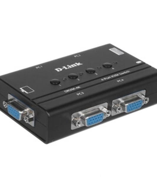 Переключатель KVM D-link DKVM-4K/B3A 4-портовый KVM-переключатель с портами VGA и PS/2