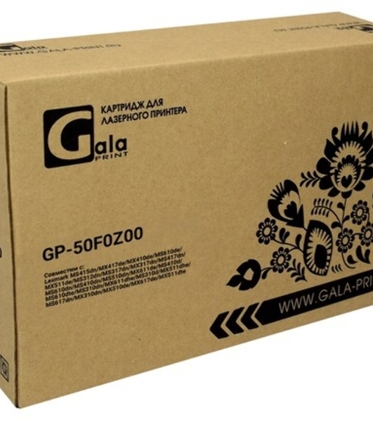 Драм-картридж GalaPrint GP-50F0Z00 черный (60000 стр.) для Lexmark MS415dn/MX417de/MX410de/MS610de/MX511de/MS312dn/MS317dn/MX317dn/MS417dn/MS610dn/MS410dn/MS510dn/MX611de/MS410d/MS610dte/MS310dn/MX611dhe/MS310d/MX511dhe/MS617dn/MX310dn/MX510de/MX617de/MX511dte