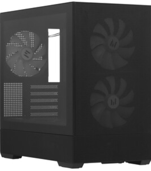 Компьютерный корпус ZALMAN P30 AIR, MATX, BLACK, WINDOW, 2xCombo (3.5'' or 2.5''), 3x2.5', 1xUSB TYPE-C, 1xUSB3.0, FRONT 2x140мм ARGb, REAR 1x140мм ARGb