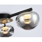 Светильник Ambrella light LH12006/3 BK/GD/SM черный/золото/дымчатый 18W 3000K D640*170, фото5