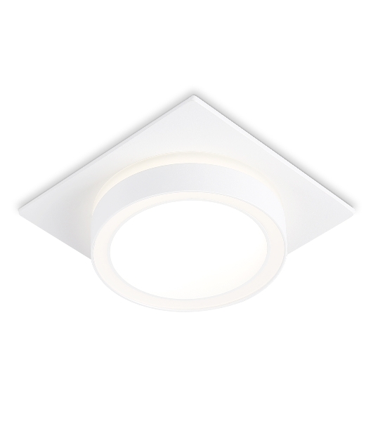 Светильник Ambrella light TN52421 WH/FR белый/белый матовый GX53 max 12W 105*105*45